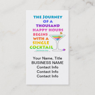 MARTINI ZEN - Happy Hour Journey Business Card