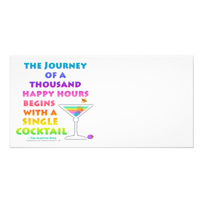 MARTINI ZEN   Happy Hour Journey Photo Card