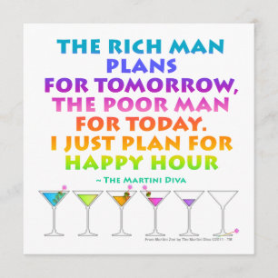 MARTINI ZEN - Plan for Happy Hour Invitation