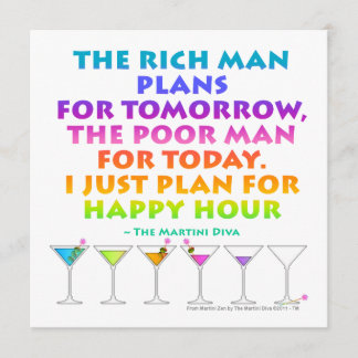 MARTINI ZEN - Plan for Happy Hour Invitation