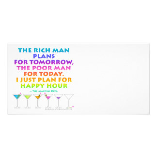 MARTINI ZEN - Plan for Happy Hour Photo Card