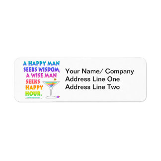 MARTINI ZEN: Wise Man Seeks Happy Hour Label