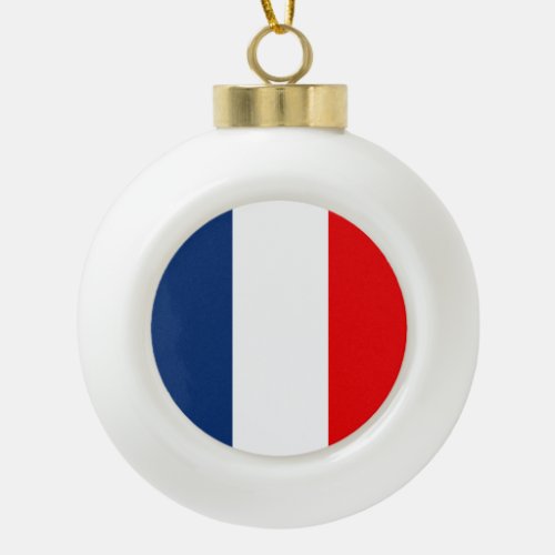 Martinique Ceramic Ball Christmas Ornament