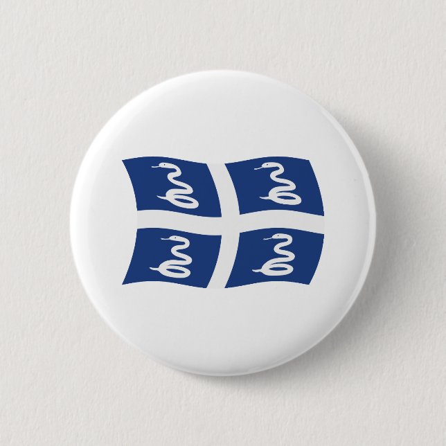 Martinique Flag Button (Front)