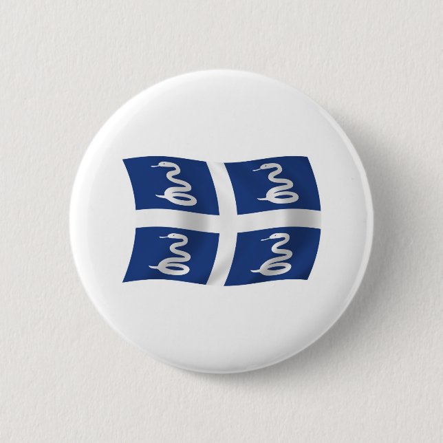 Martinique Flag Button (Front)