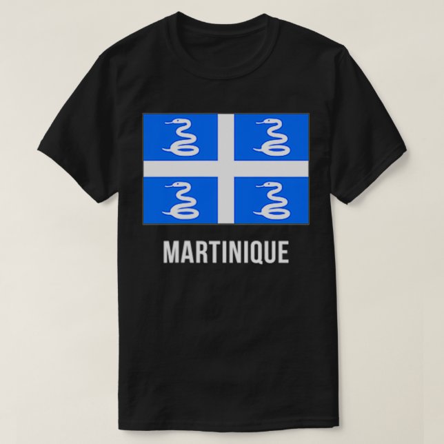 Martinique Flag   Martinican  T-Shirt (Design Front)