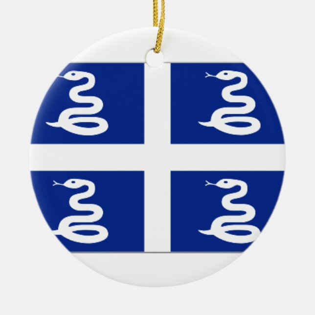 Martinique (France) Flag Ceramic Ornament (Front)
