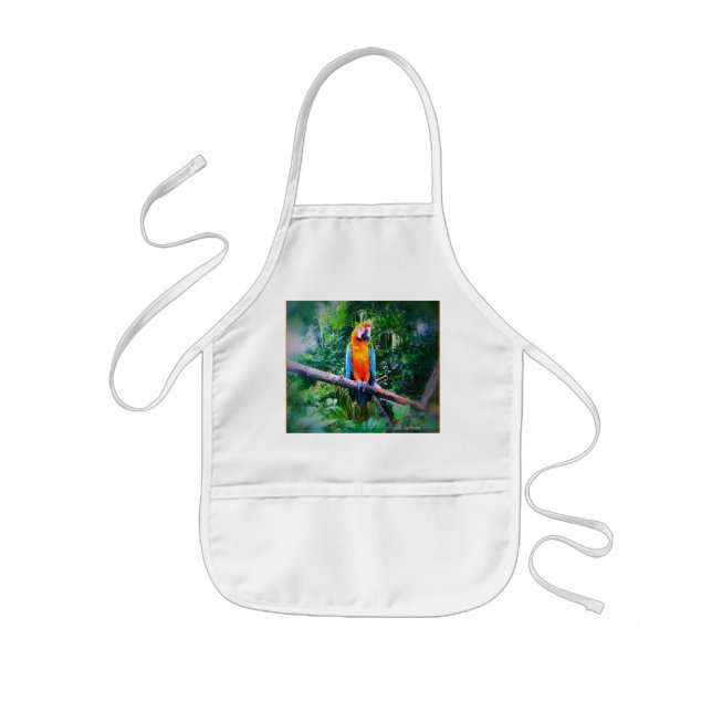 Martinique Macaw Kids' Apron (Front)