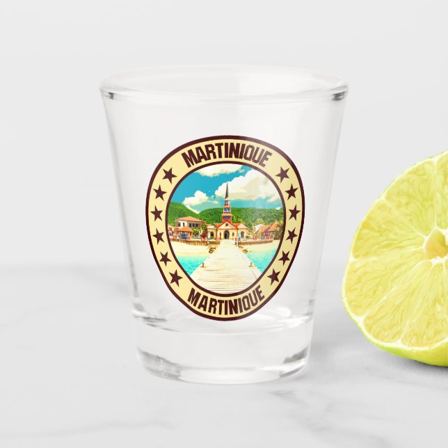 Martinique                                      shot glass (Front)