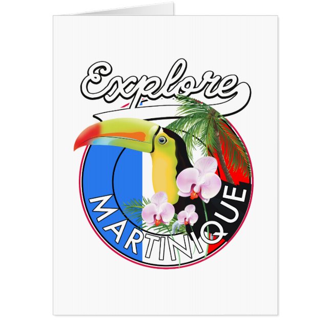 Martinique Travel logo Card (Front)