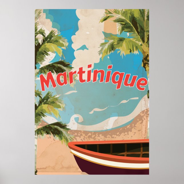 Martinique Vintage vacation Poster (Front)