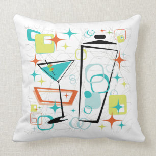 Martinis A Go-Go Pillow