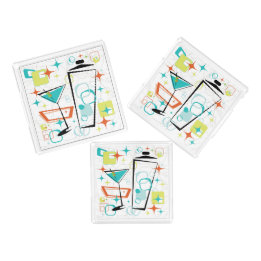 Martinis A Go-Go Small Square Tray