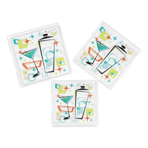 Martinis A Go-Go Small Square Tray