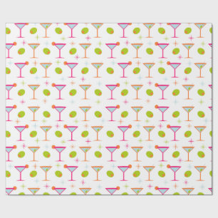 Martinis and Olives Wrapping Paper