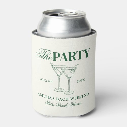 Martinis  Matrimony Bachelorette Party Can Cooler