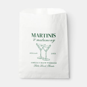 Martinis & Matrimony Bachelorette Weekend Favor Bag