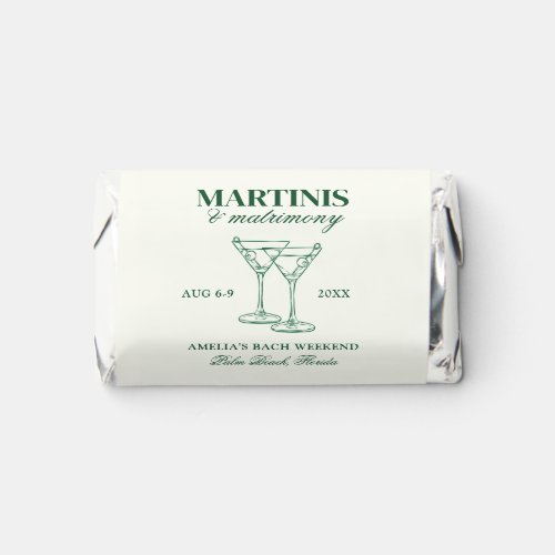 Martinis  Matrimony Bachelorette Weekend Hersheys Miniatures