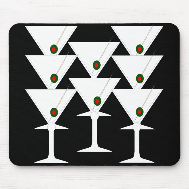 Martinis Mouse Pad (Front)