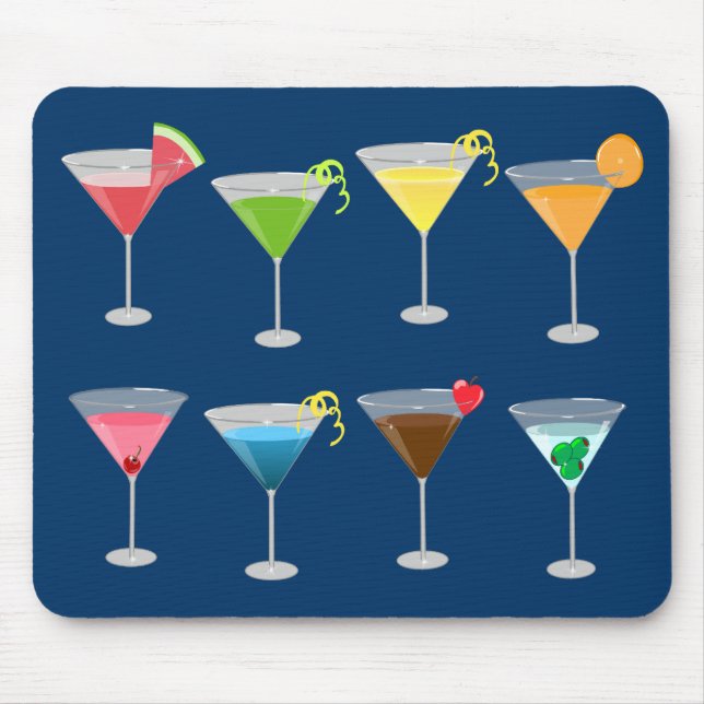 Martinis Mouse Pad (Front)