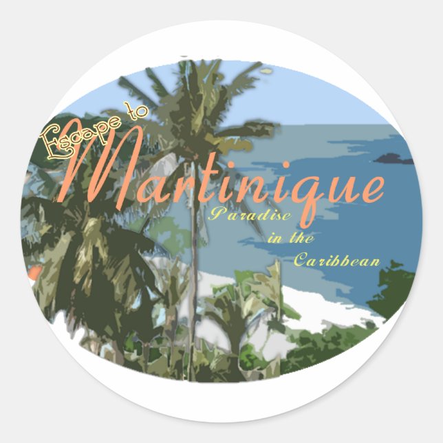 Martinque Classic Round Sticker (Front)