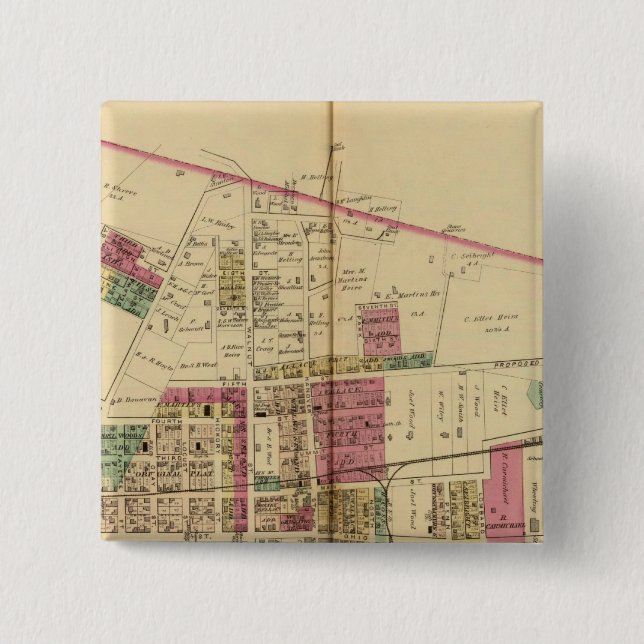 Martin's Ferry Pinback Button (Front)