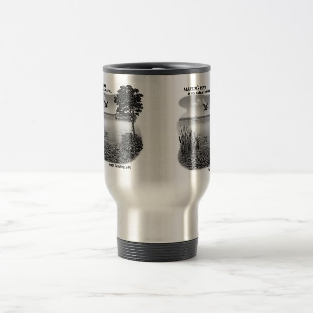 Martin's Pond Travel Mug - Silver (Center)