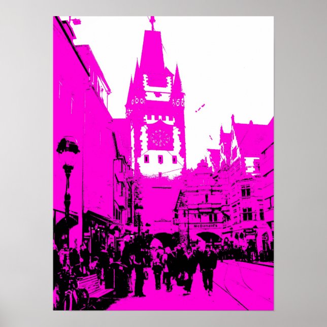 martinstor freiburg pink poster (Front)