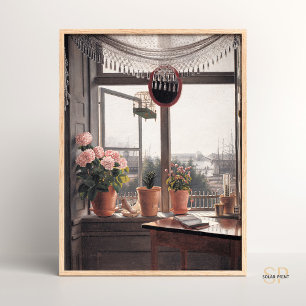 Martinus Rorbye View from the Artist's Window Pain Poster