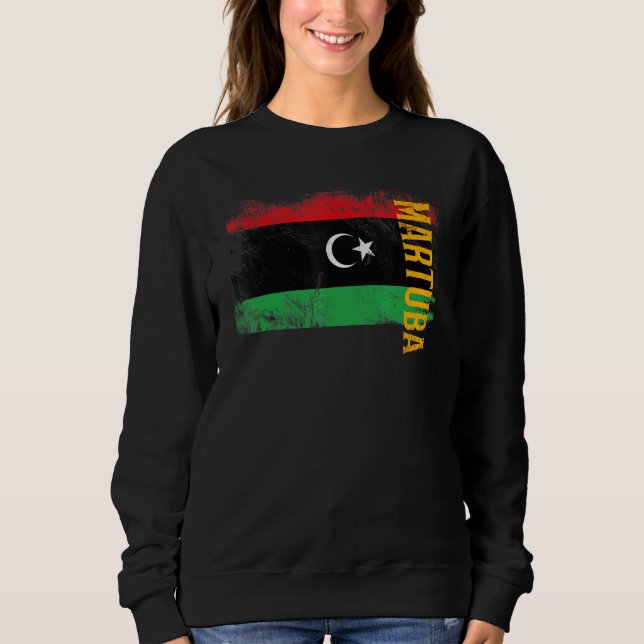 Martuba Libya Flag For Libyans Men Women Kids Sweatshirt (Front)