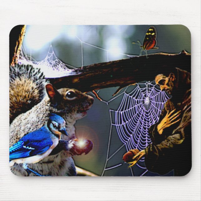 Marty and Saint Francis Mouse Pad (Front)