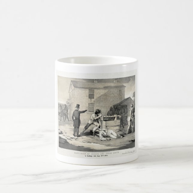 Martyrdom of Joseph & Hiram Smith in Carthage Jail Coffee Mug (Center)