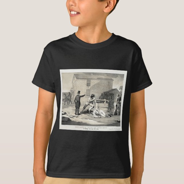 Martyrdom of Joseph & Hiram Smith in Carthage Jail T-Shirt (Front)