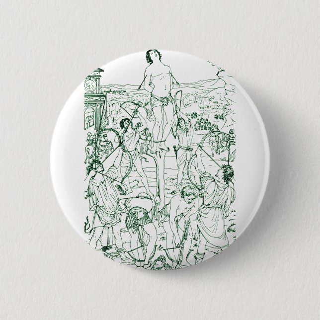 Martyrdom of Saint Sebastian  Button (Front)
