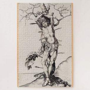 Martyrdom of Saint Sebastian by Martin Schongauer Jigsaw Puzzle