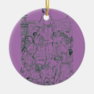 Martyrdom of Saint Sebastian  Ceramic Ornament