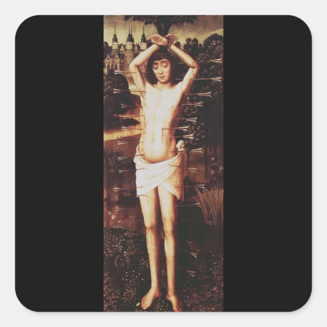 Martyrdom of Saint Sebastian Square Sticker (Front)