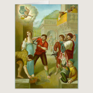 Martyrdom of St. Agatha (M 003) (All Sizes) Card