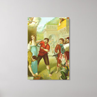 Martyrdom of St. Agatha (M 003) Canvas Print