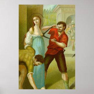 Martyrdom of St. Agatha (M 003) Poster