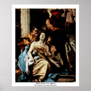 Martyrdom Of St. Agatha Poster