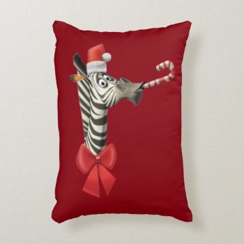 Marty's Candy Cane Accent Pillow by madagascar at Zazzle