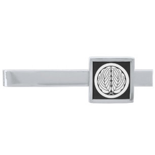 Maru Daki Kashiwa Silver Finish Tie Bar