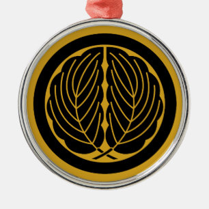 Maru ni Daki Kashiwa Metal Ornament