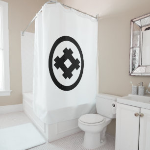 Maru ni Igeta Shower Curtain