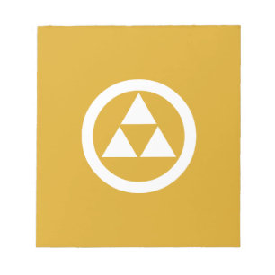 Maru ni mitsu uroko notepad
