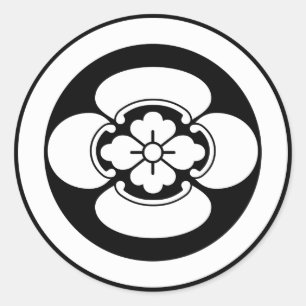 Maru ni mokko classic round sticker