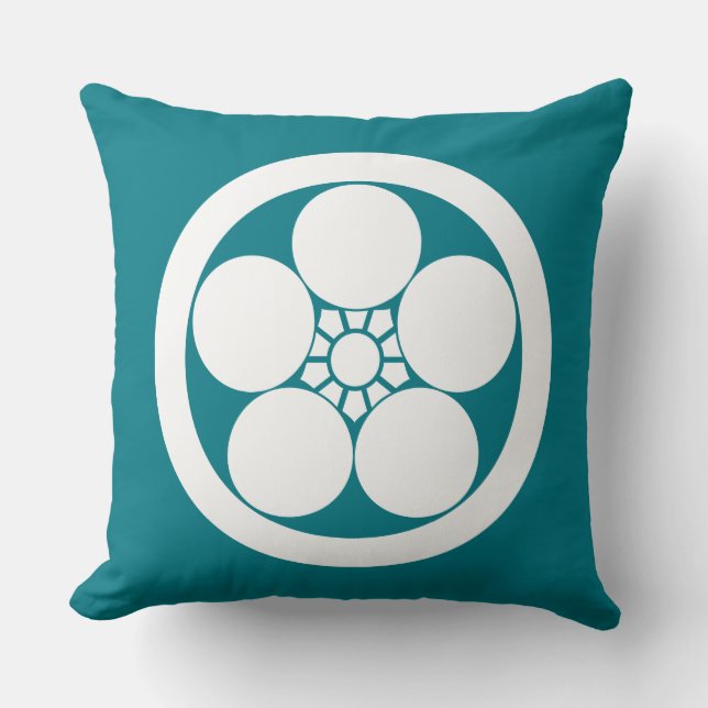 Maru ni Umebachi Throw Pillow (Front)