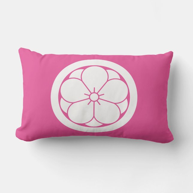 Maru ni Yaebai Lumbar Pillow (Front)