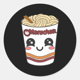 Maruchan Ra Noodle Cup Face Classic Round Sticker